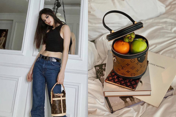 Khánh Linh sử dụng túi Louis Vuitton Cannes sang chảnh để đựng hoa quả sống ảo. Khánh Linh sử dụng túi Louis Vuitton Cannes sang chảnh để đựng hoa quả sống ảo.