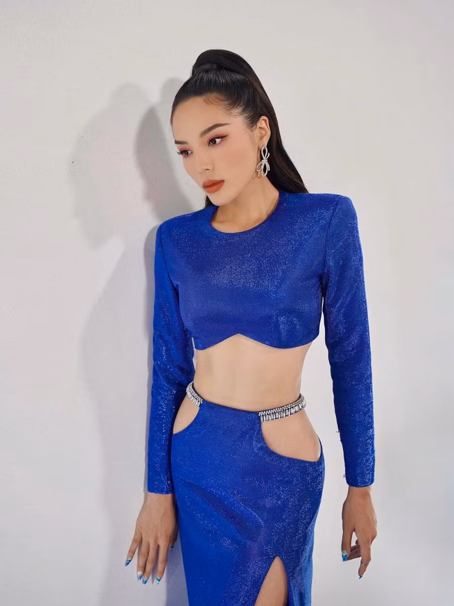 Sau thời gian tập luyện chăm chỉ và ăn uống điều độ, Kỳ Duyên hiện có vòng eo 59 cm.