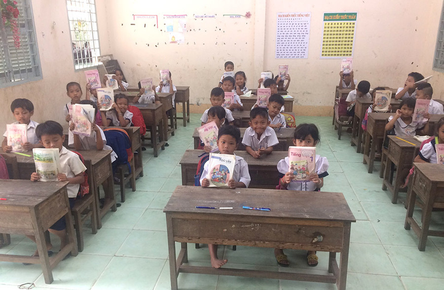 Lớp học ở Trường Ngãi Xuyên A Lớp học ở Trường Ngãi Xuyên A