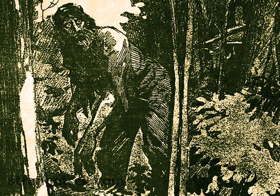 “Người đàn ông hoang dã” Thomas Foley được vẽ theo mô tả của các nhân chứng