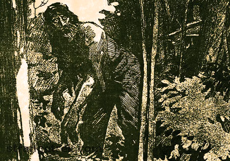 “Người đàn ông hoang dã” Thomas Foley được vẽ theo mô tả của các nhân chứng