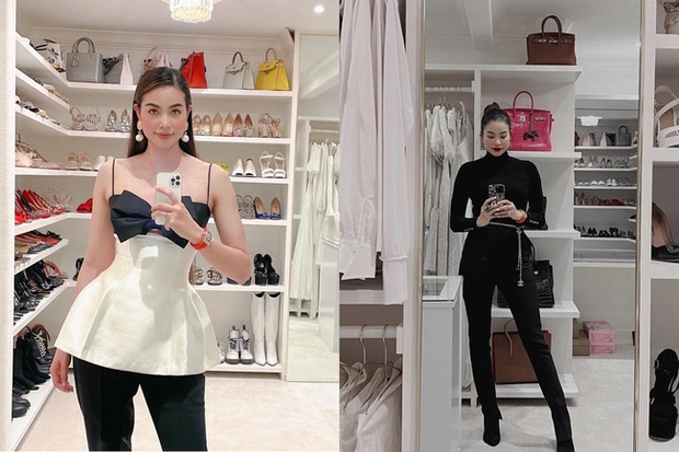 Tủ đồ hàng hiệu xa xỉ với những thương hiệu lớn trên thế giới của nàng hậu sinh năm 1991 khiến nhiều tín đồ thời trang ngưỡng mộ. Tủ đồ hàng hiệu xa xỉ với những thương hiệu lớn trên thế giới của nàng hậu sinh năm 1991 khiến nhiều tín đồ thời trang ngưỡng mộ.