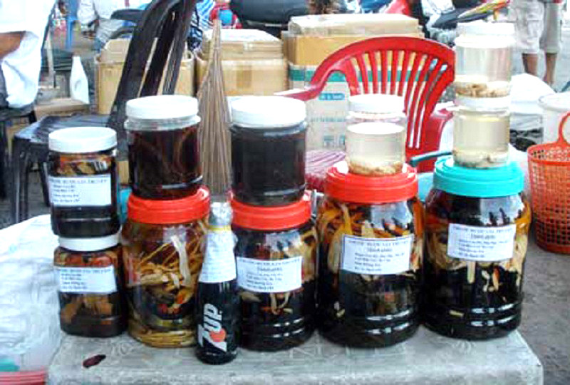 Các loại rượu ngâm côn trùng