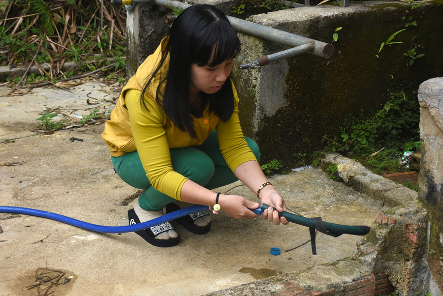 Khu vệ sinh của Trường Dân tộc bán trú THCS Tu Mơ Rông