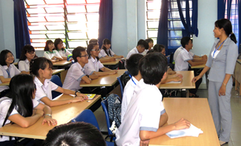 Giờ học của cô trò Trường THPT Thực hành Sư phạm Đại học Cần Thơ Giờ học của cô trò Trường THPT Thực hành Sư phạm Đại học Cần Thơ