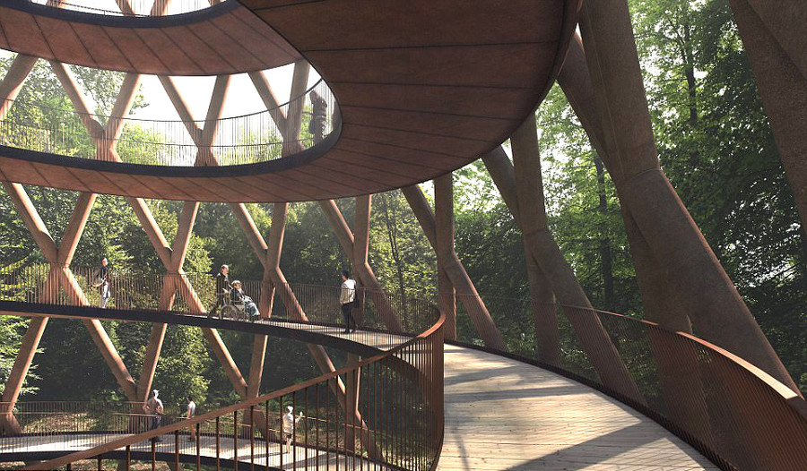 Con đường được phân chia theo từng mức độ cao Con đường được phân chia theo từng mức độ cao