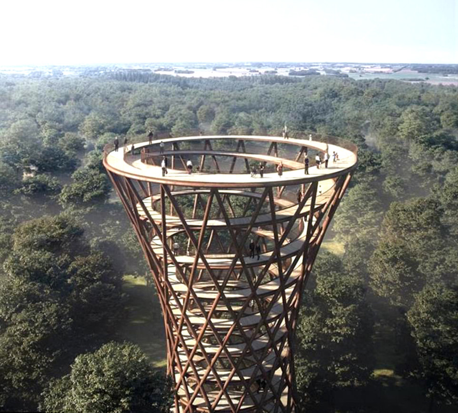 Đường xoắn ốc nằm giữa khu rừng Đường xoắn ốc nằm giữa khu rừng