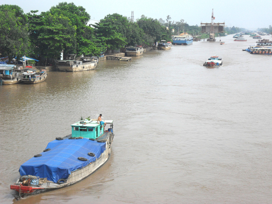 Kênh đào Chợ Gạo nối TP Mỹ Tho và TPHCM