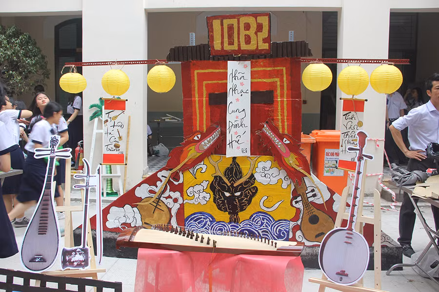 Gian trưng bày di sản Nhã nhạc cung đình Huế