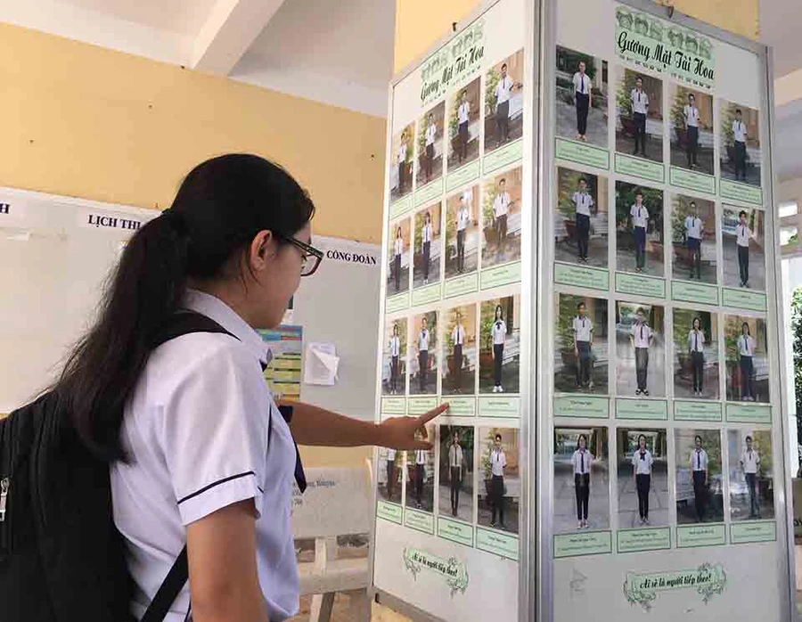 Những học sinh tiêu biểu trên bảng “Gương mặt tài hoa”