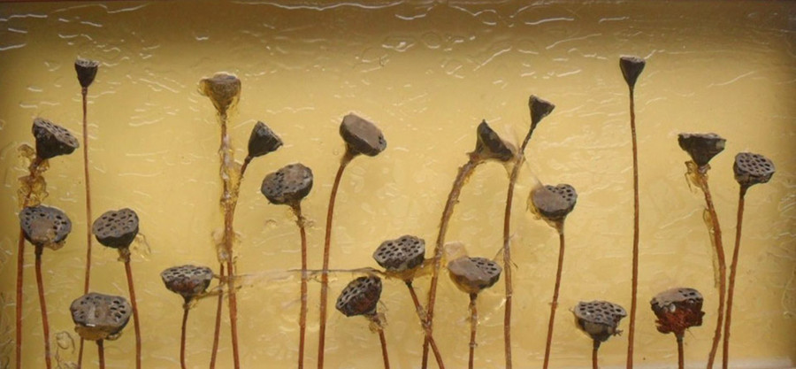 Một tác phẩm tranh thêu Huế mang khuynh hướng hiện đại