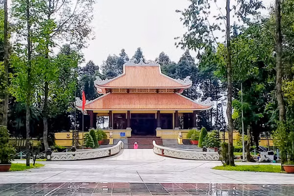 Đền thờ Chủ tịch Tôn Đức Thắng (xã Mỹ Hòa Hưng, tỉnh An Giang). Ảnh: Trọng Nhân.