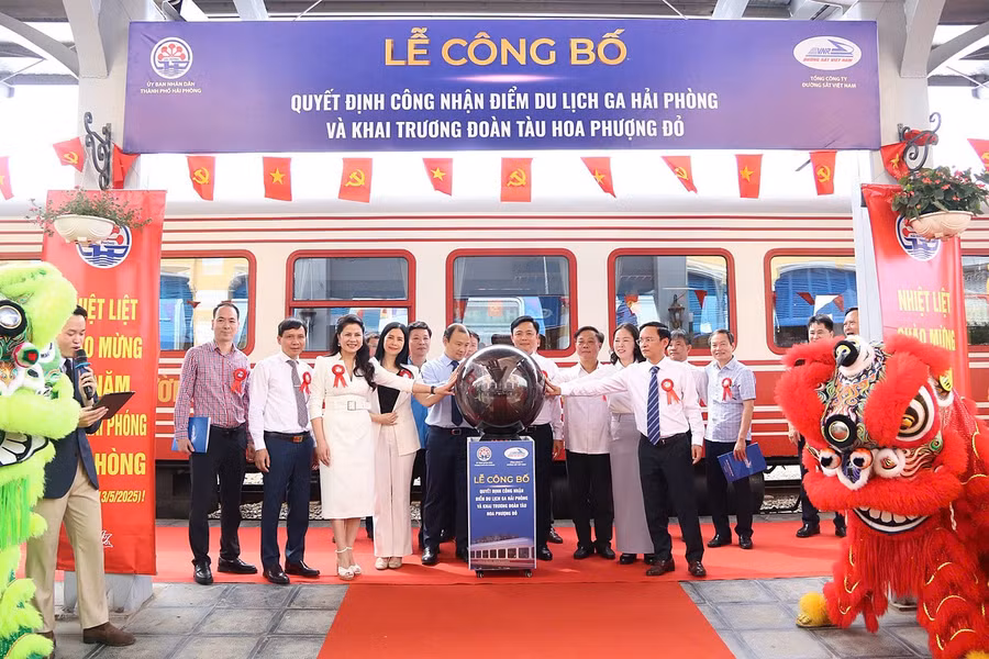 Lễ công bố Ga Hải Phòng trở thành “Điểm du lịch”.