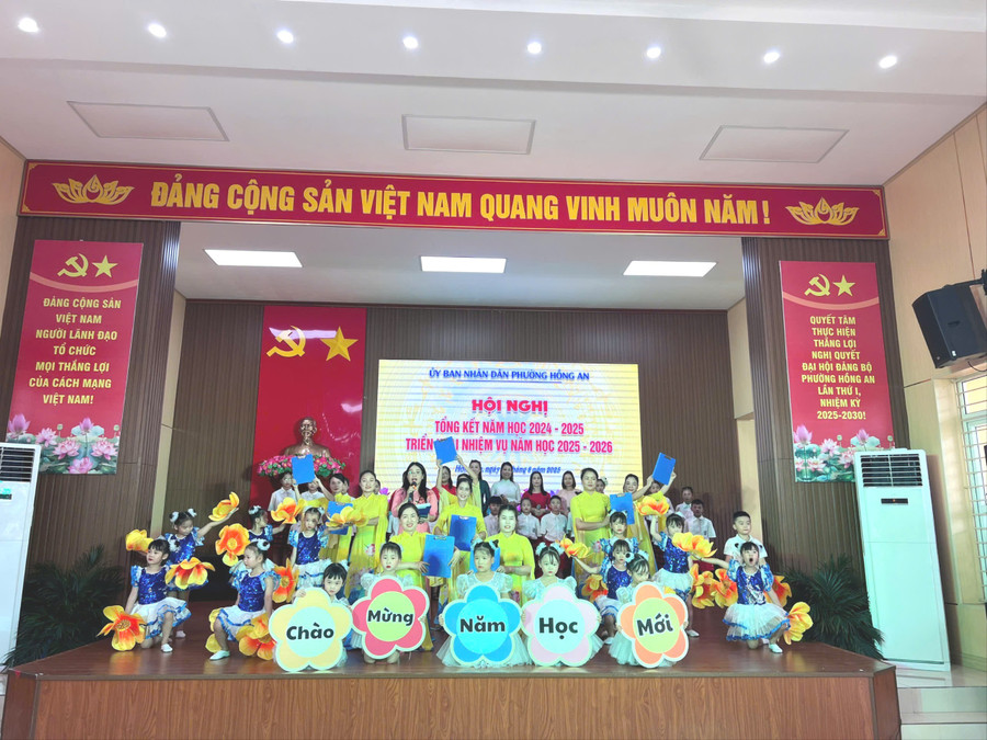 Chương trình tổng kết năm học phường Hồng An, TP Hải Phòng.