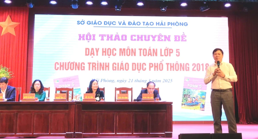 Chuyên đề chuyên môn Toán do Sở GD&ĐT Hải Phòng tổ chức ngày 21/3.