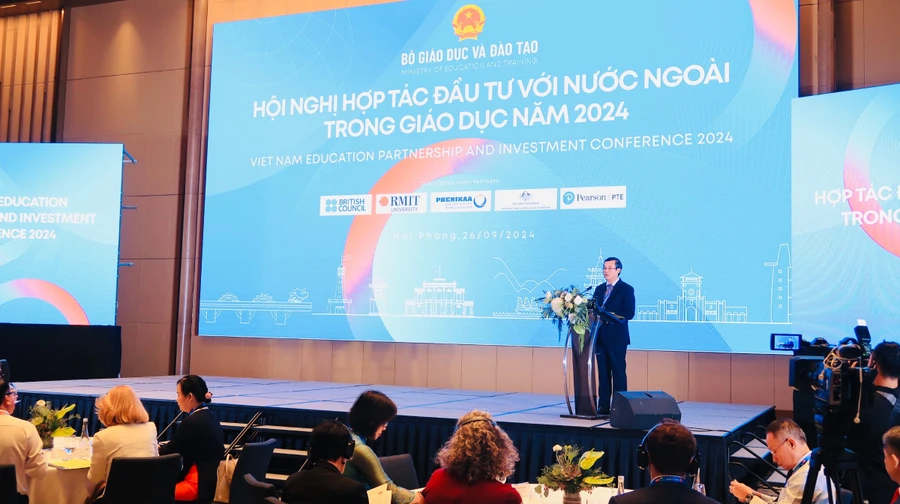 Chương trình Hội nghị Hợp tác đầu tư với nước ngoài trong giáo dục năm 2024.