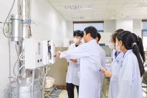 Sinh viên Đại học Cần Thơ trong giờ thực hành. Ảnh: CTU