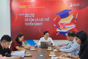 Buổi giao lưu trực tuyến chủ đề “IELTS có còn là lợi thế tuyển sinh?” diễn ra từ 9h30 ngày 14/4.