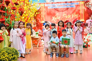 Trường Tiểu học Đinh Tiên Hoàng tổ chức Hội Xuân năm 2026 với chủ đề “Xuân sum vầy”