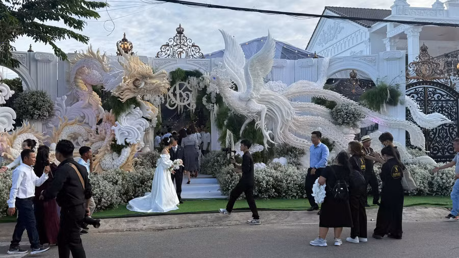 Cổng cưới siêu đẹp tại Bạc Liêu.