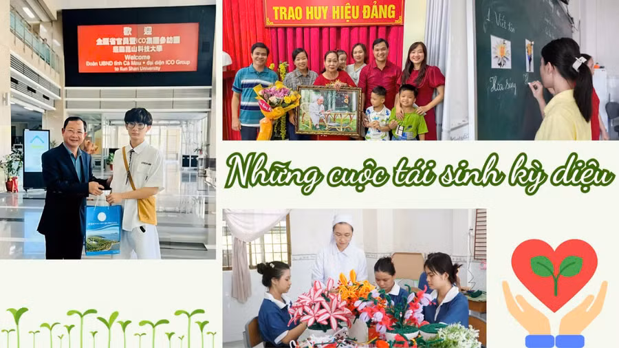 ảnh trong tác phẩm những cuộc tái sinh kỳ diệu của Báo Cà Mau.