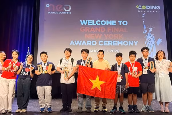 Học sinh Việt Nam đạt thành tích xuất sắc tại Olympic khoa học quốc tế NEO 2026