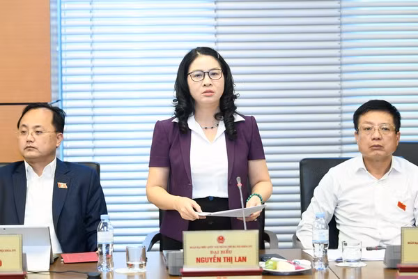 GS.TS Nguyễn Thị Lan - đại biểu Quốc hội đoàn TP Hà Nội, Giám đốc Học viện Nông nghiệp Việt Nam.