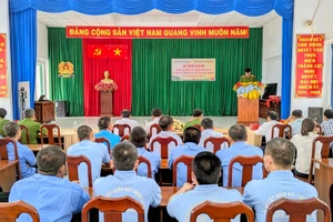 Quang cảnh Lễ khai giảng.