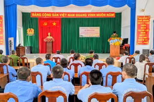 Quang cảnh Lễ khai giảng.