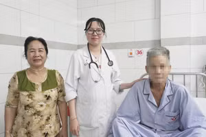 Bệnh nhân đã ổn định, hồi phục tốt và không còn ho ra máu. Ảnh: Bệnh viện cung cấp.