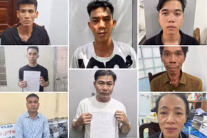 Các bị can bị bắt trong chuyên án.