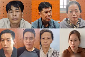 Các đối tượng liên quan đến nhóm cướp giật tài sản tại Khu tham quan Liên Hoa Bảo Tháp. Ảnh: Công an Cần Thơ.