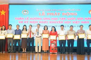 Lễ phát động Tuần lễ Hưởng ứng học tập suốt đời năm 2025 tại TP Cần Thơ.