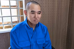 Bị can Lê Hoàng Minh (xã An Châu, tỉnh An Giang). Ảnh: Nghiêm Túc.