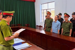 Bị can Võ Thành Lợi tại cơ quan Công an. Ảnh: CACC.