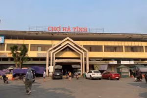 Chợ Hà Tĩnh (phường Thành Sen, Hà Tĩnh).