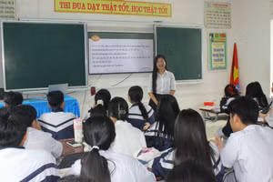 Học sinh lớp 9 Hà Tĩnh tăng tốc ôn tập cho Kỳ thi tuyển sinh lớp 10 THPT.