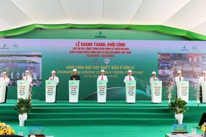 Lễ khởi công Nhà máy Nhiệt điện Ô Môn IV ở Cần Thơ.