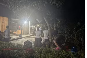 Hiện trường vụ án mạng.