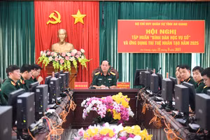 Hội nghị tập huấn “Bình dân học vụ số” và ứng dụng trí tuệ nhân tạo năm 2025. (Ảnh: Phương Vũ)