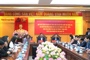 Toàn cảnh họp báo tuyên truyền về bầu cử đại biểu Quốc hội khóa XVI và đại biểu Hội đồng nhân dân (HĐND) các cấp nhiệm kỳ 2026 - 2031.