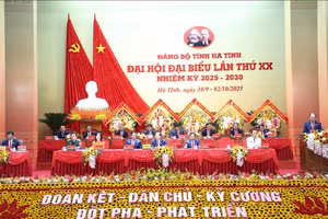 Đại hội Đại biểu Đảng bộ Hà Tĩnh khóa XX, nhiệm kỳ 2025-2030.