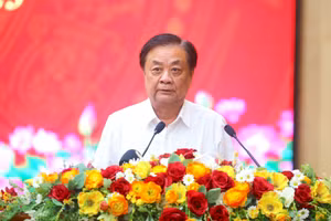 Phó Chủ tịch Quốc hội Lê Minh Hoan phát biểu tại Hội thảo.