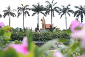 Khu lưu niệm Bác Hồ về thăm Hà Tĩnh tại TP Hà Tĩnh.