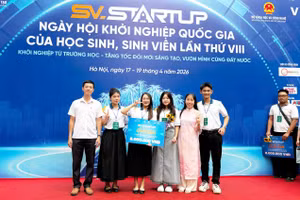 Dự án TACATOOTH của sinh viên Trường ĐH Kiên Giang ghi dấu ấn tại Ngày hội Khởi nghiệp Quốc gia của học sinh, sinh viên năm 2026.