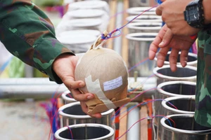 Điểm bắn pháo hoa tầm cao dự kiến trình diễn 1.000 quả pháo hoa với nhiều chủng loại, màu sắc. (Ảnh: Yến Phương)