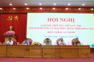 Các ứng cử viên đại biểu Quốc hội đơn vị bầu cử số 5.