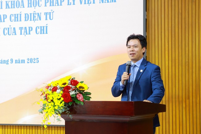 GS.TS. Đỗ Văn Đại - Phó Hiệu trưởng Trường Đại học Luật TPHCM - Tổng Biên tập Tạp chí Khoa học Pháp lý Việt Nam. Ảnh: HCMULAW. gs-ts-do-van-dai-pho-hieu-truong-truong-dai-hoc-luat-tphcm-phat-bieu-tai-buoi-le.jpg