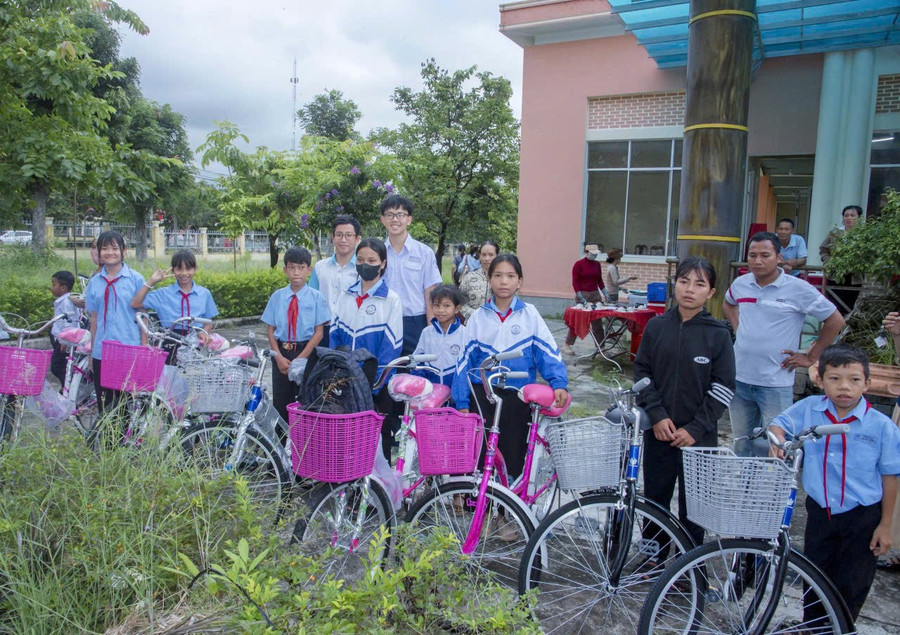 Những chiếc xe đạp tiếp thêm động lực cho học sinh trên con đường học tập. 0e38a7a0-f38f-4999-a9df-64076bade52b.jpg