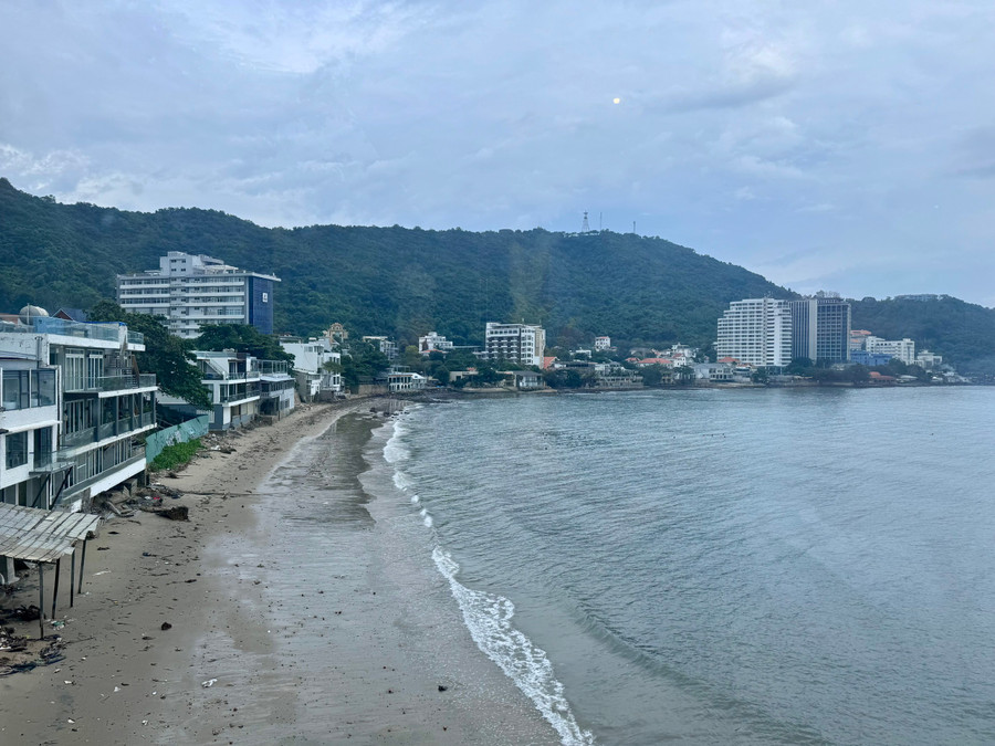Bãi biển tại Phường Vũng Tàu (TPHCM). Ảnh: San Yên. 